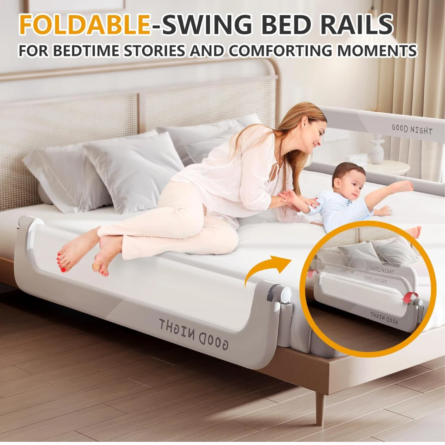 Good Night Mesh Baby Bed Rail - photo 2