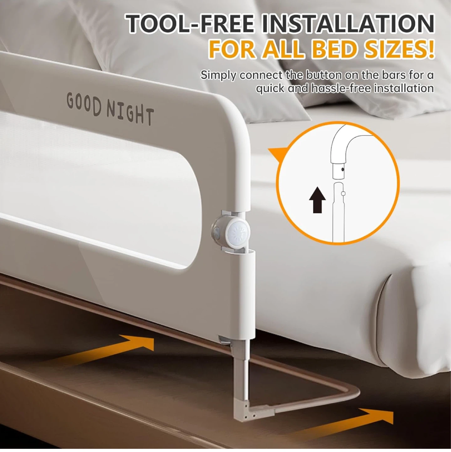Good Night Mesh Baby Bed Rail - photo 5