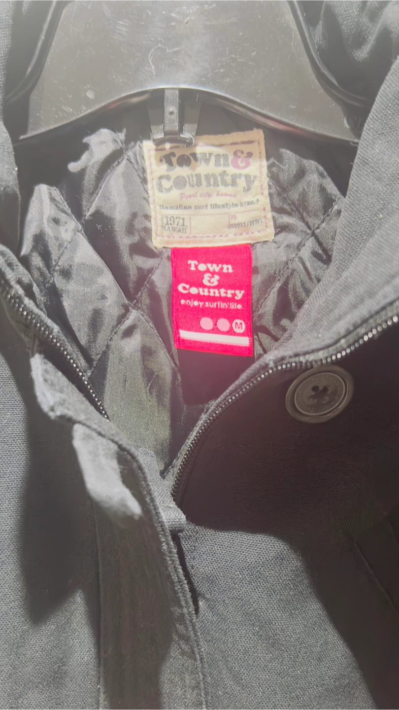 Town & Country Black Parka Jacket with Fur Trim - photo 2