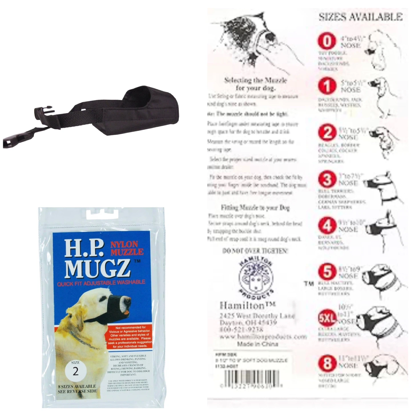H.P. Mugz Nylon Dog Muzzle Size 2 - photo 2
