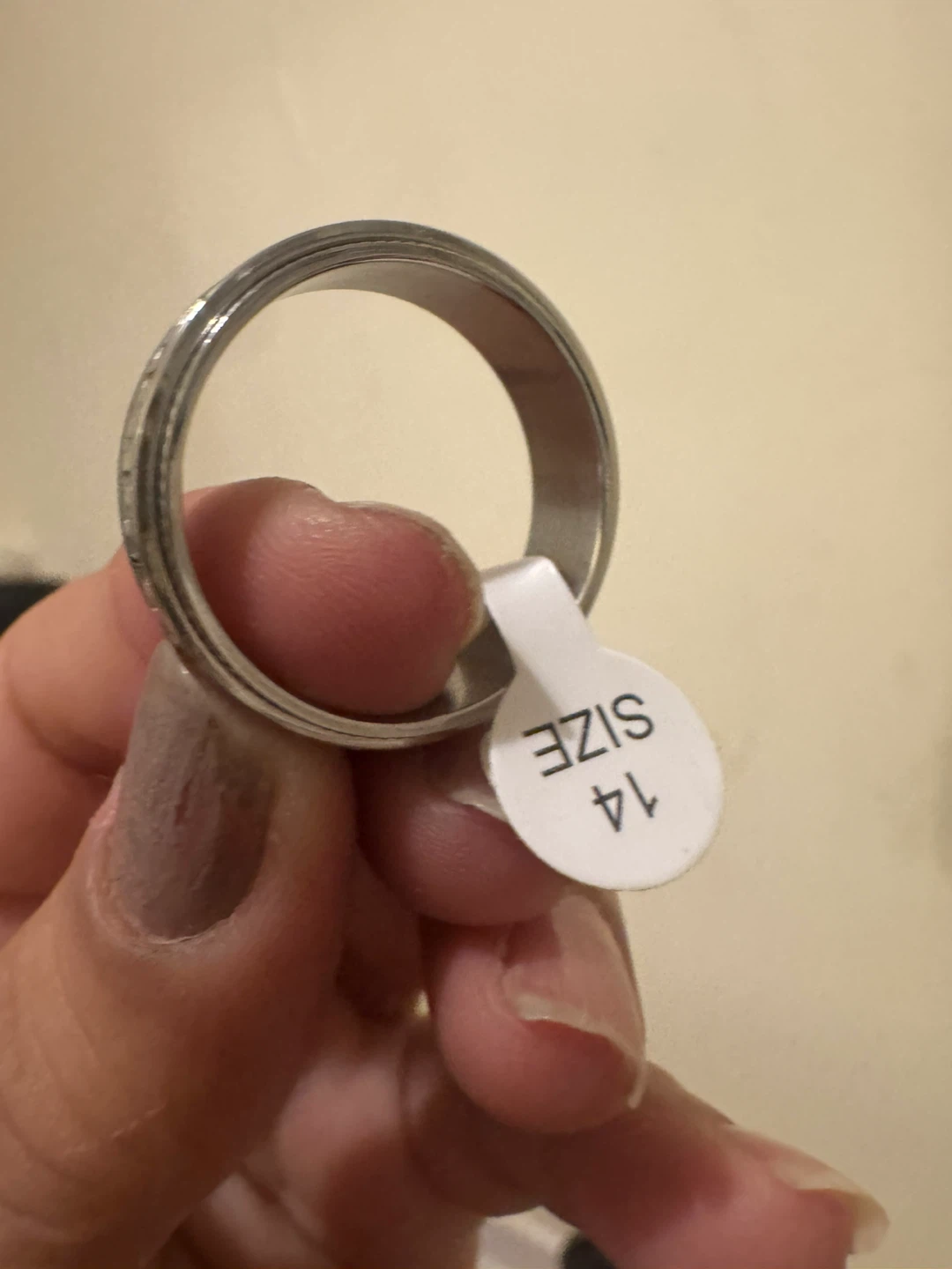 Men's Spinner Ring Size 14 - Greek Key Design - photo 4