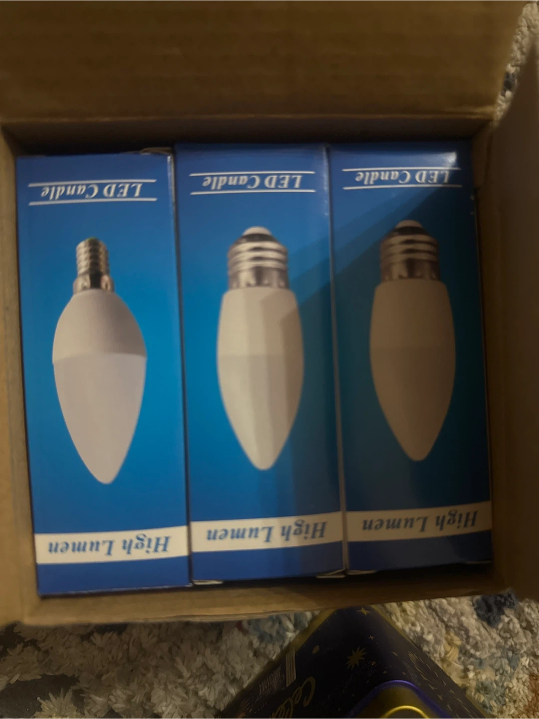 DDSZM LED Candle Light Bulb E12 6W 5000K Cool White