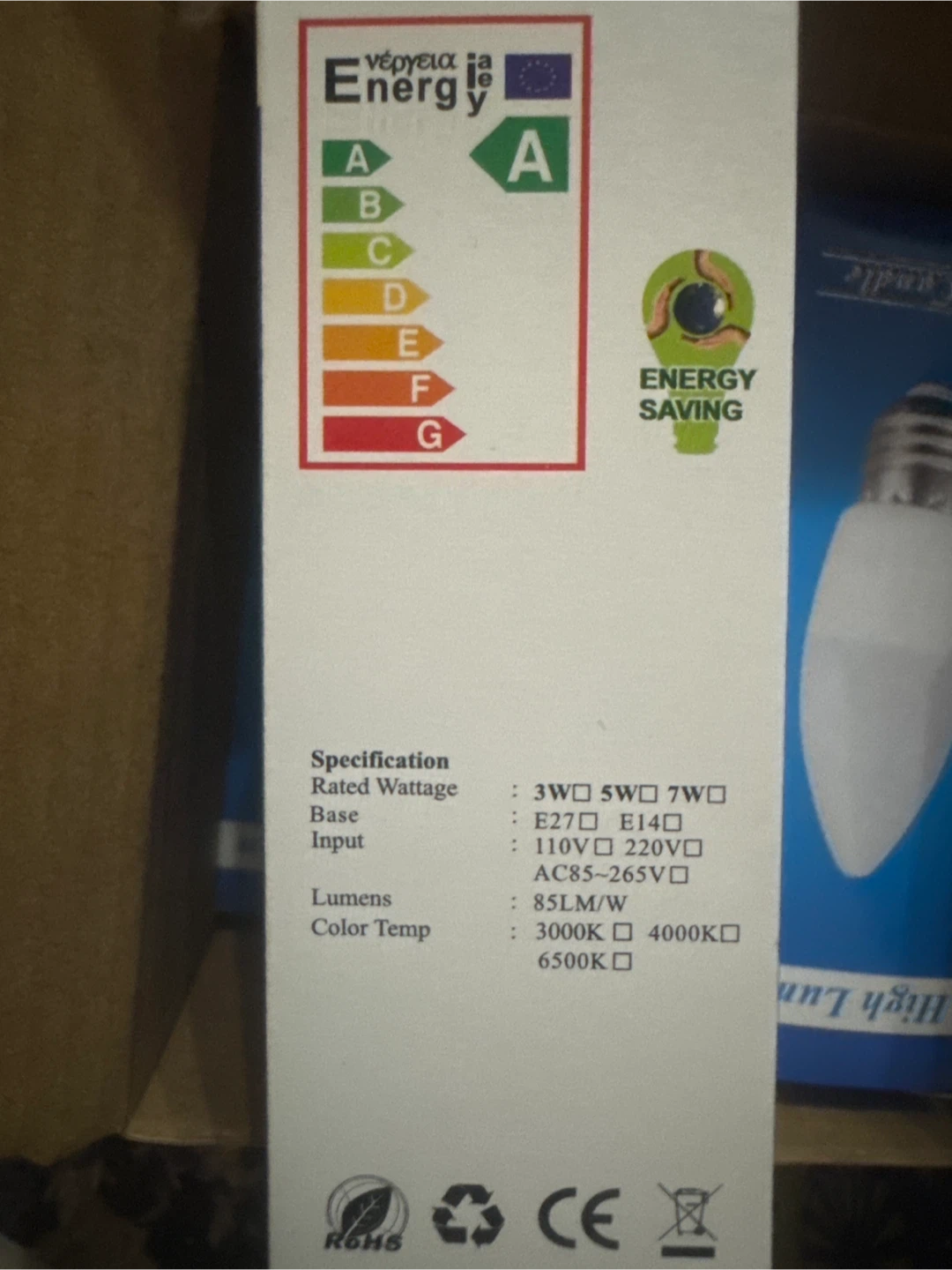 DDSZM LED Candle Light Bulb E12 6W 5000K Cool White - photo 3