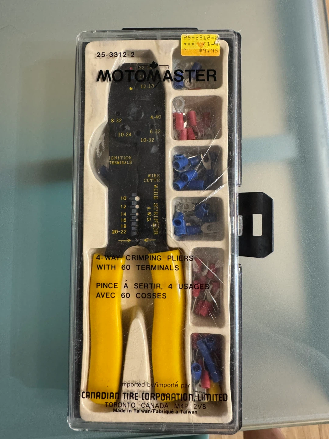 Motomaster 4-Way Crimping Pliers with 60 Terminals