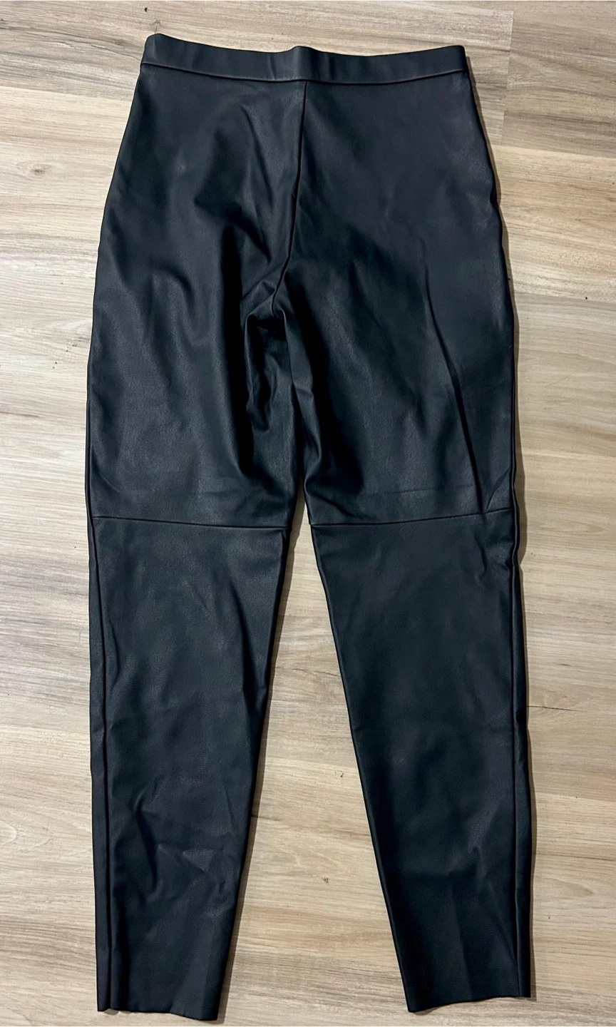 Vero Moda Faux Leather Pants - Black - photo 2