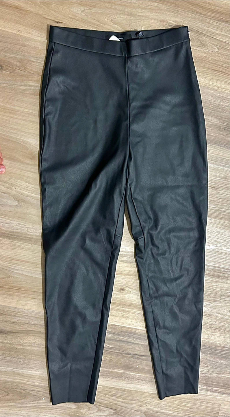 Vero Moda Faux Leather Pants - Black
