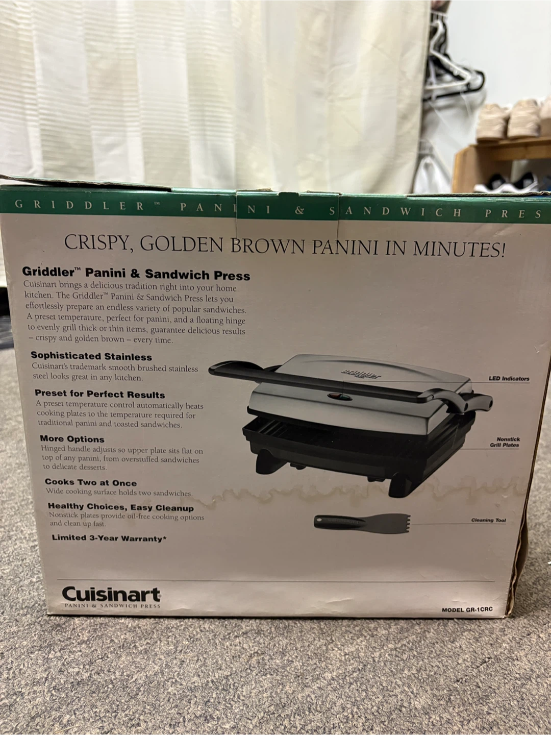 Cuisinart Griddler Panini & Sandwich Press GR-1CRC - photo 2
