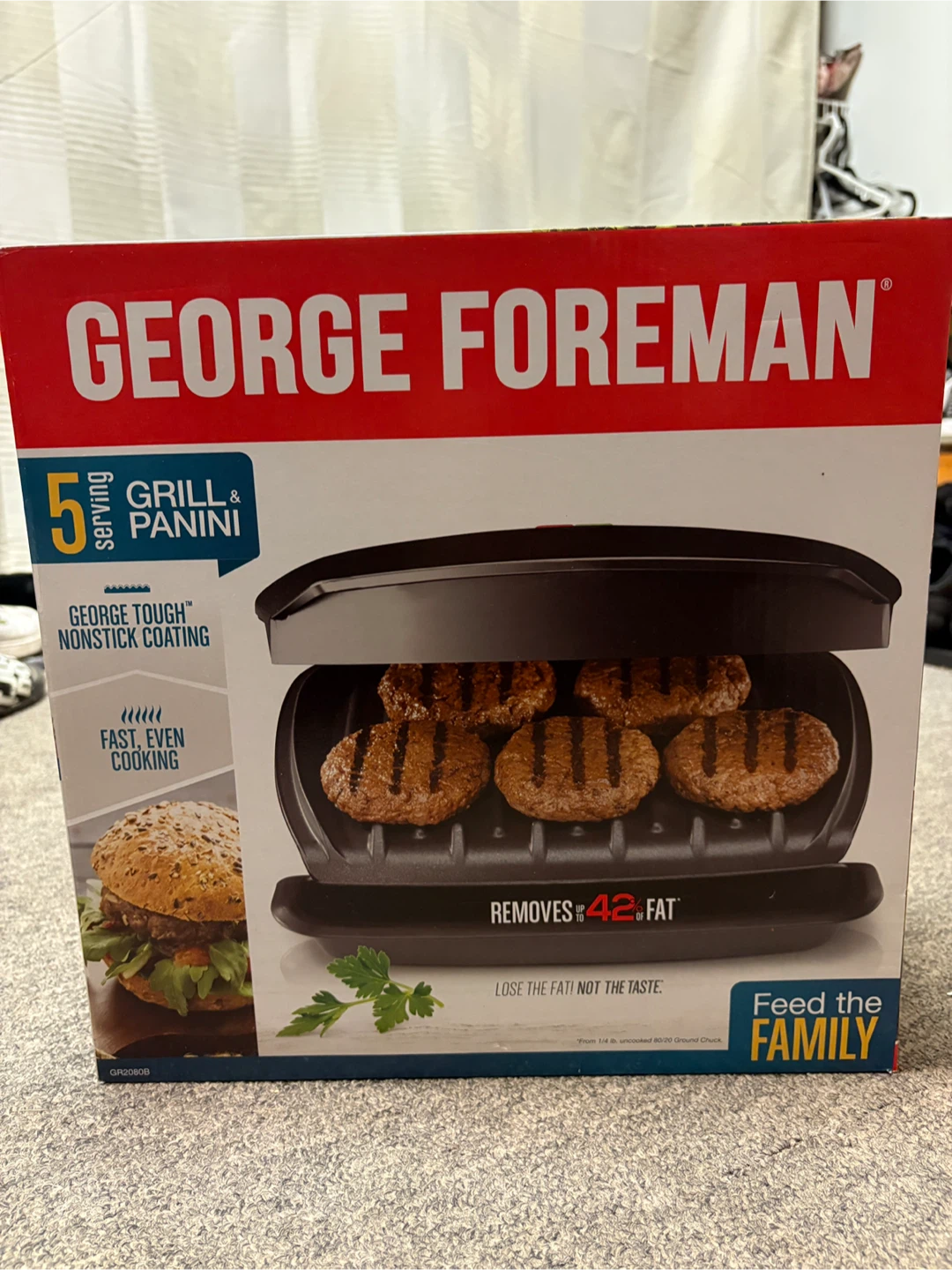 George Foreman 5-Serving Grill & Panini Press