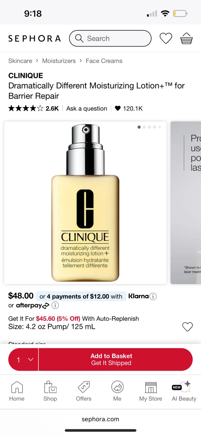 Clinique Dramatically Different Moisturizer Lotion