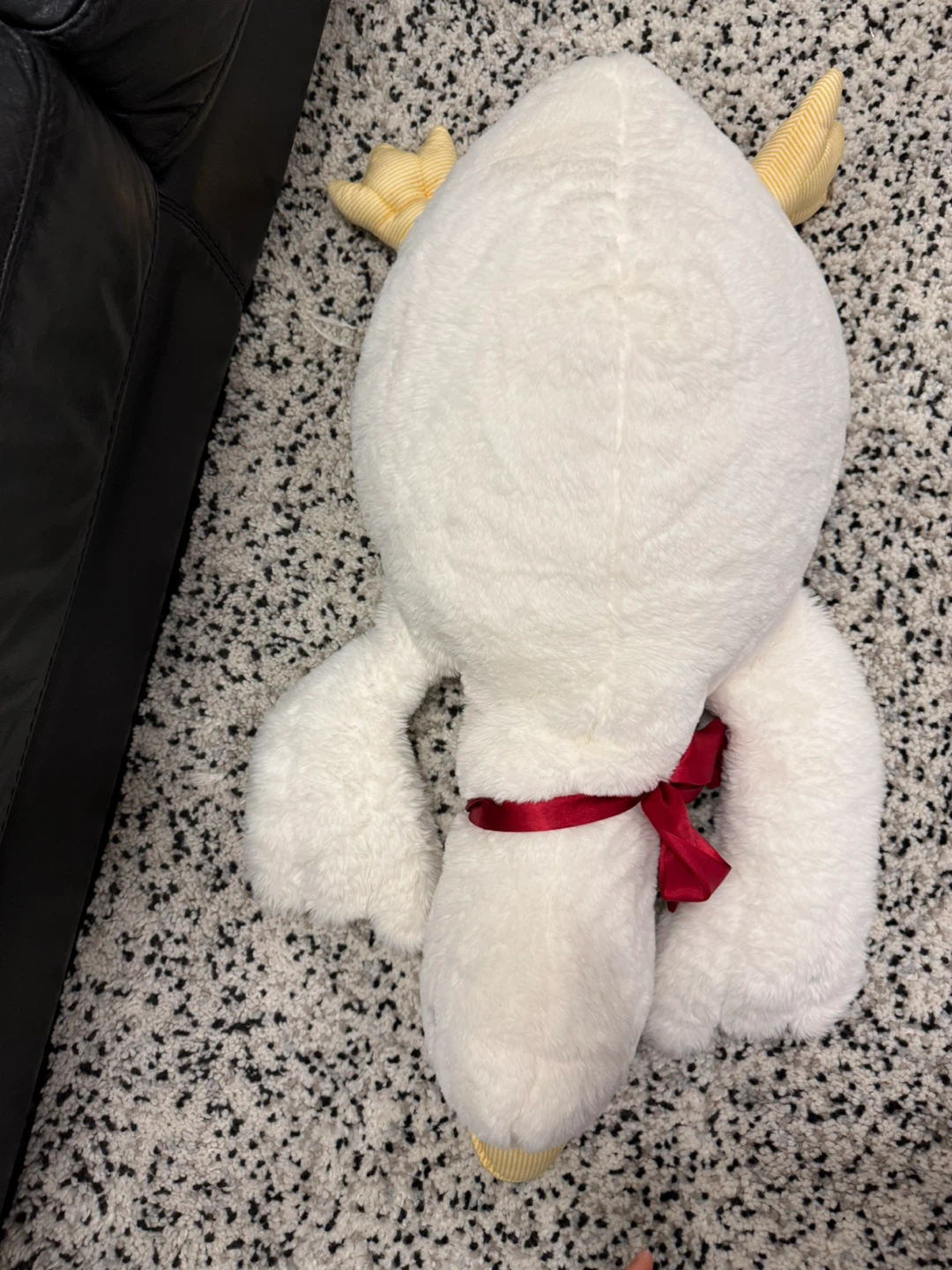 Large Weighted White Plush Duck Toy - photo 2