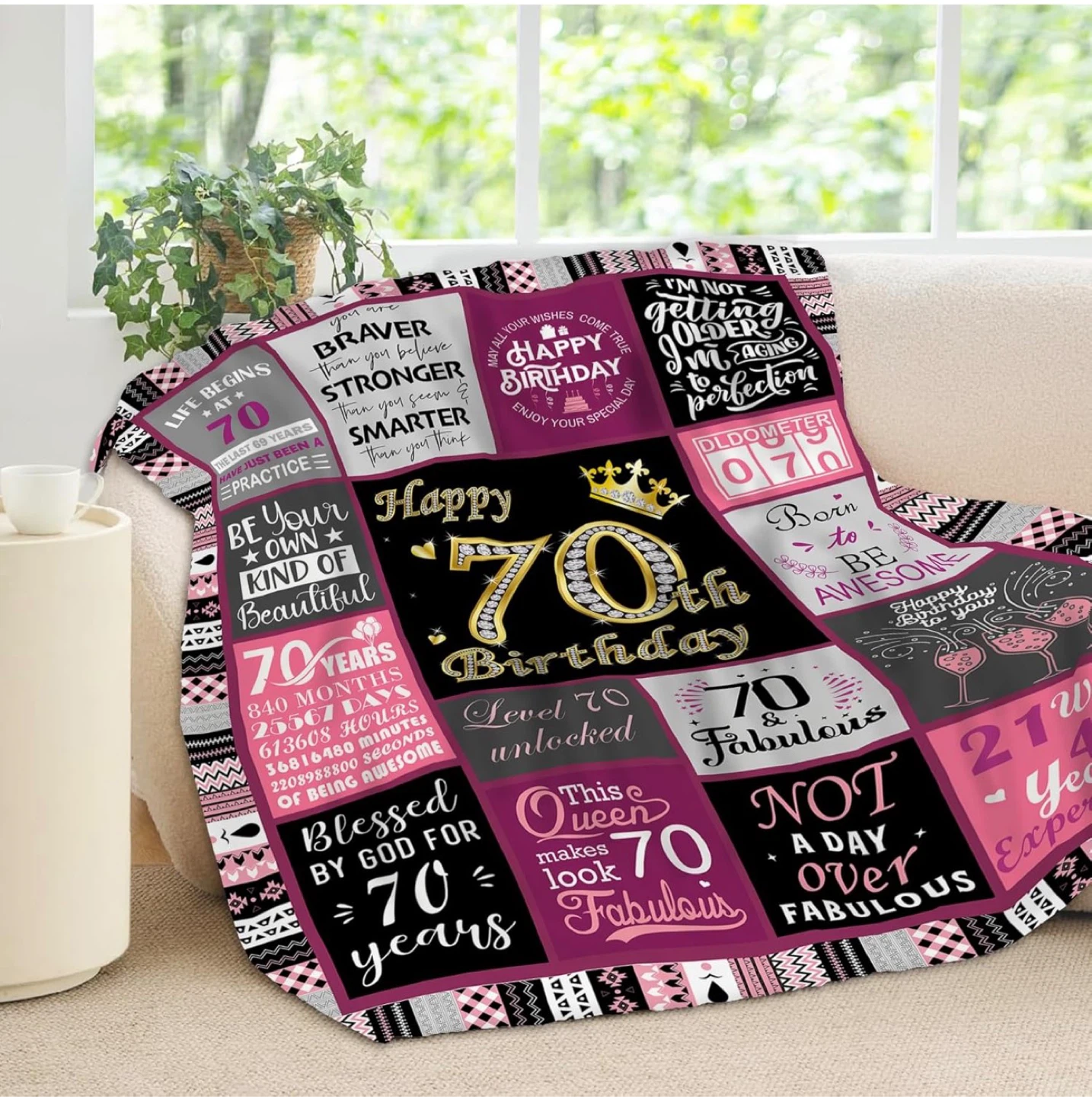 70th Birthday Cozy Blanket - photo 2
