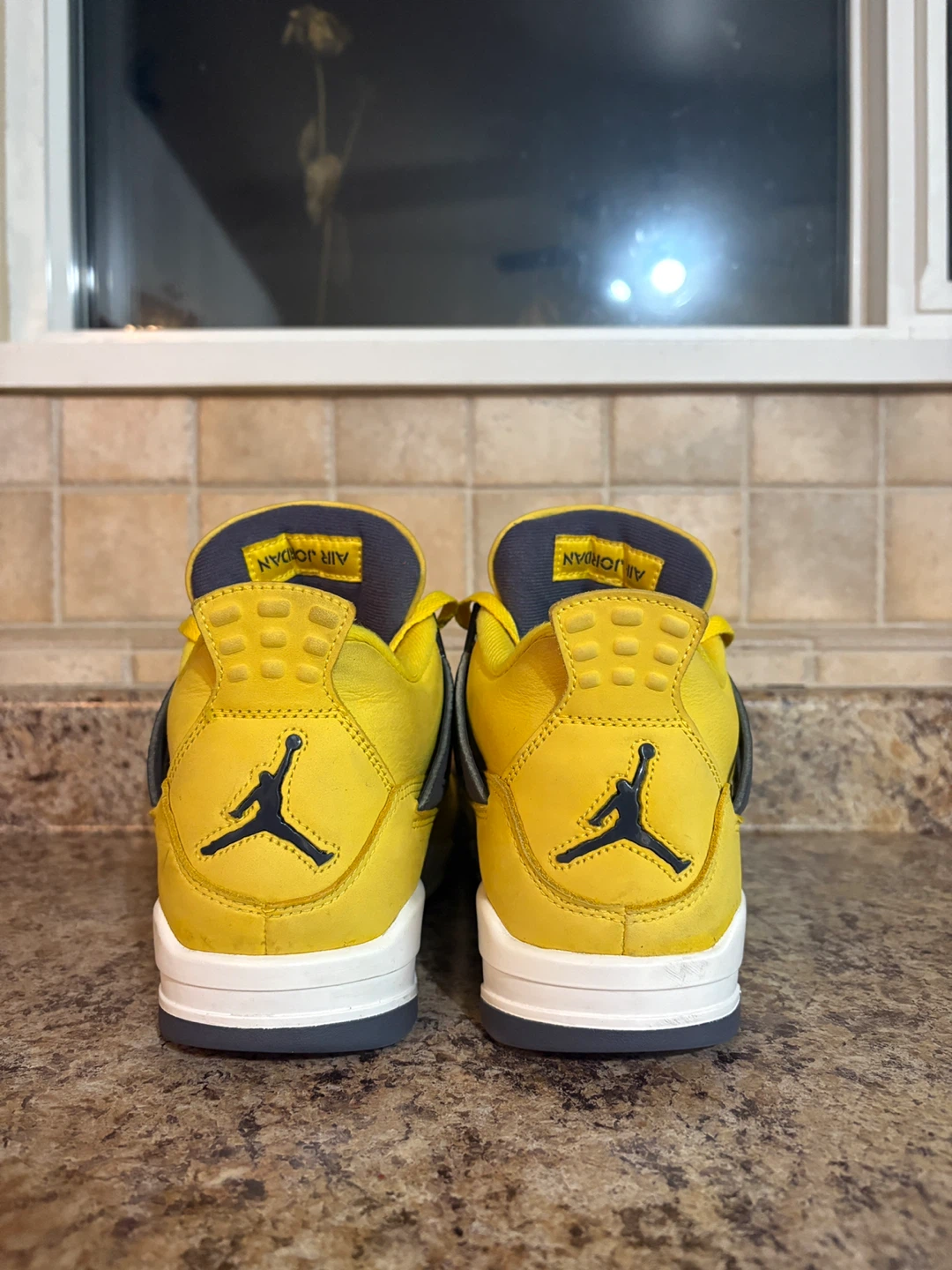 Air Jordan 4 "Lightning" Yellow Sneakers - photo 2