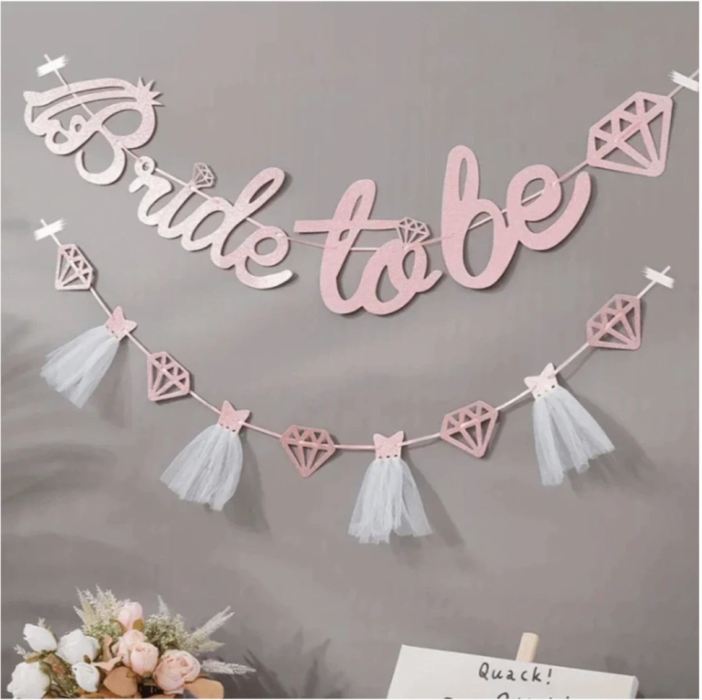 Bride to Be Banner Set