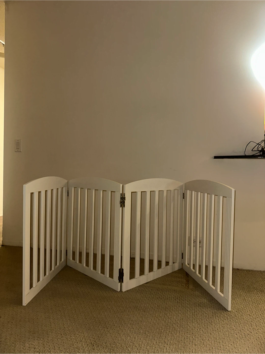 White Wooden Pet Gate - photo 3