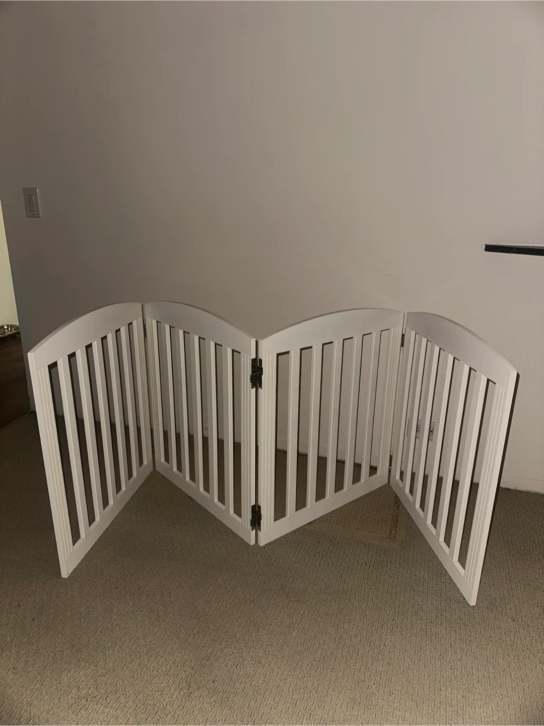 White Wooden Pet Gate - photo 4