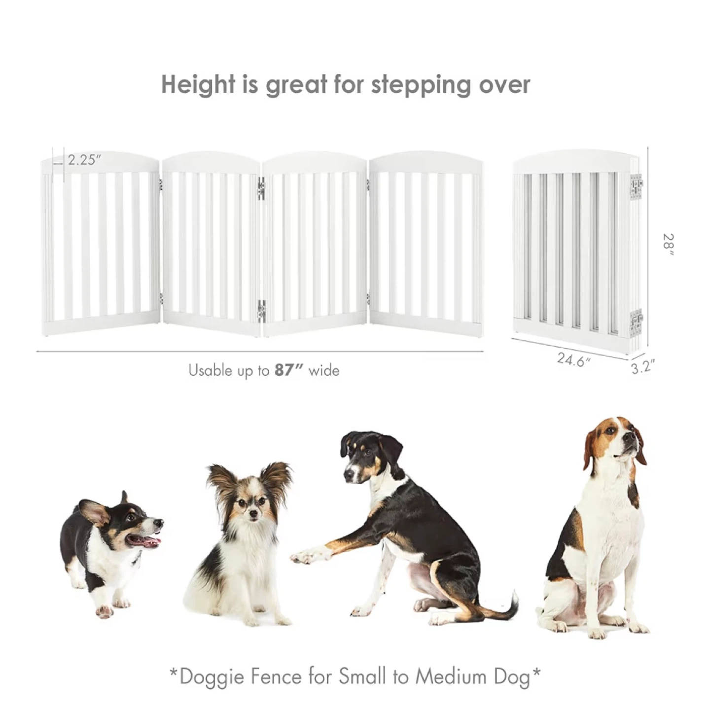 White Wooden Pet Gate - photo 2