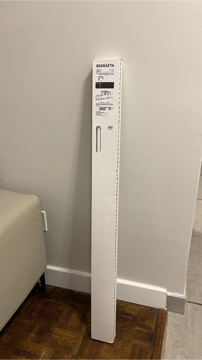 IKEA BEKRÄFTA Curtain Rod Set White 120-210 cm - photo 3
