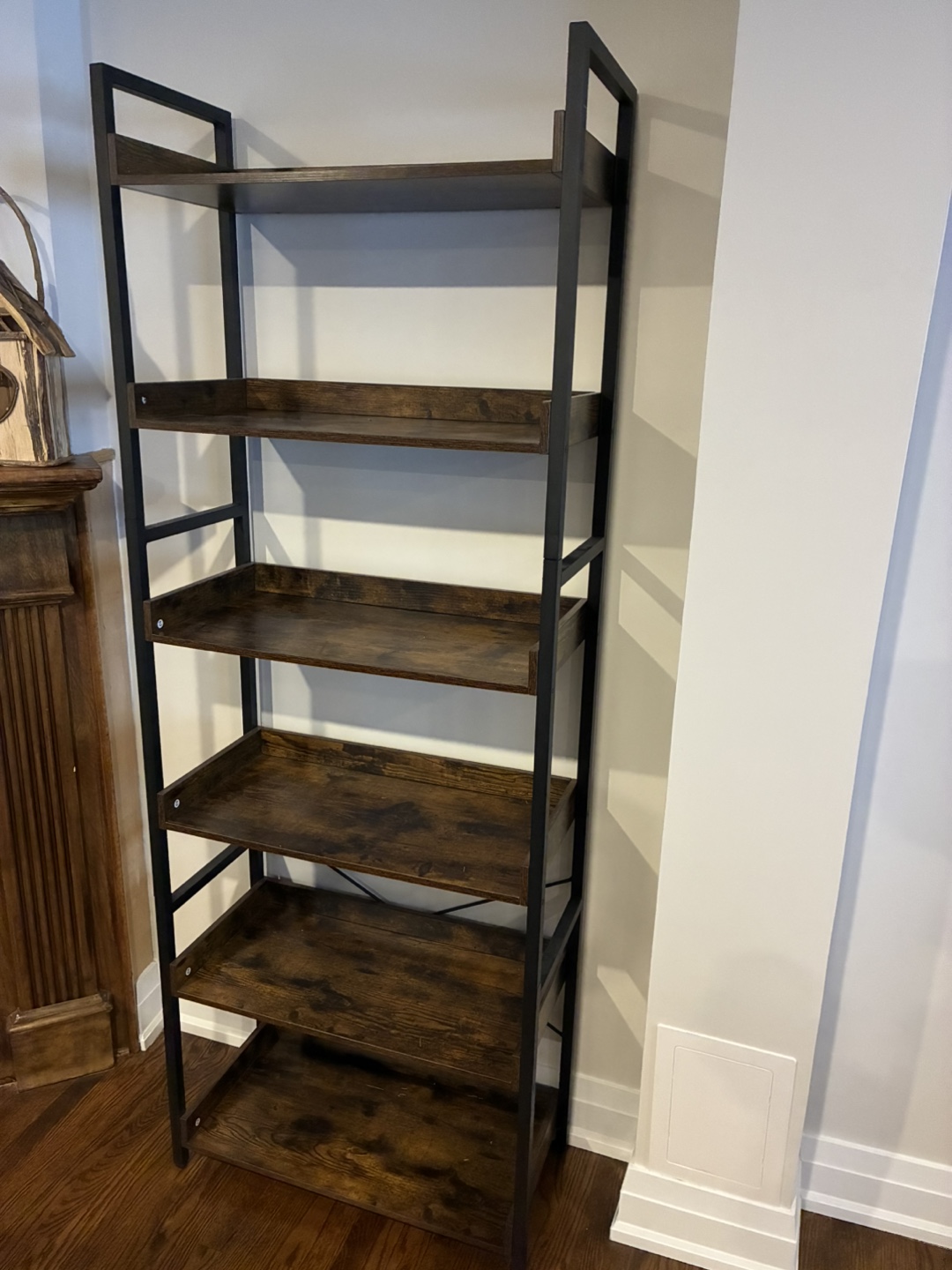 2 x 6 - Shelf Bookshelf with Metal Frame