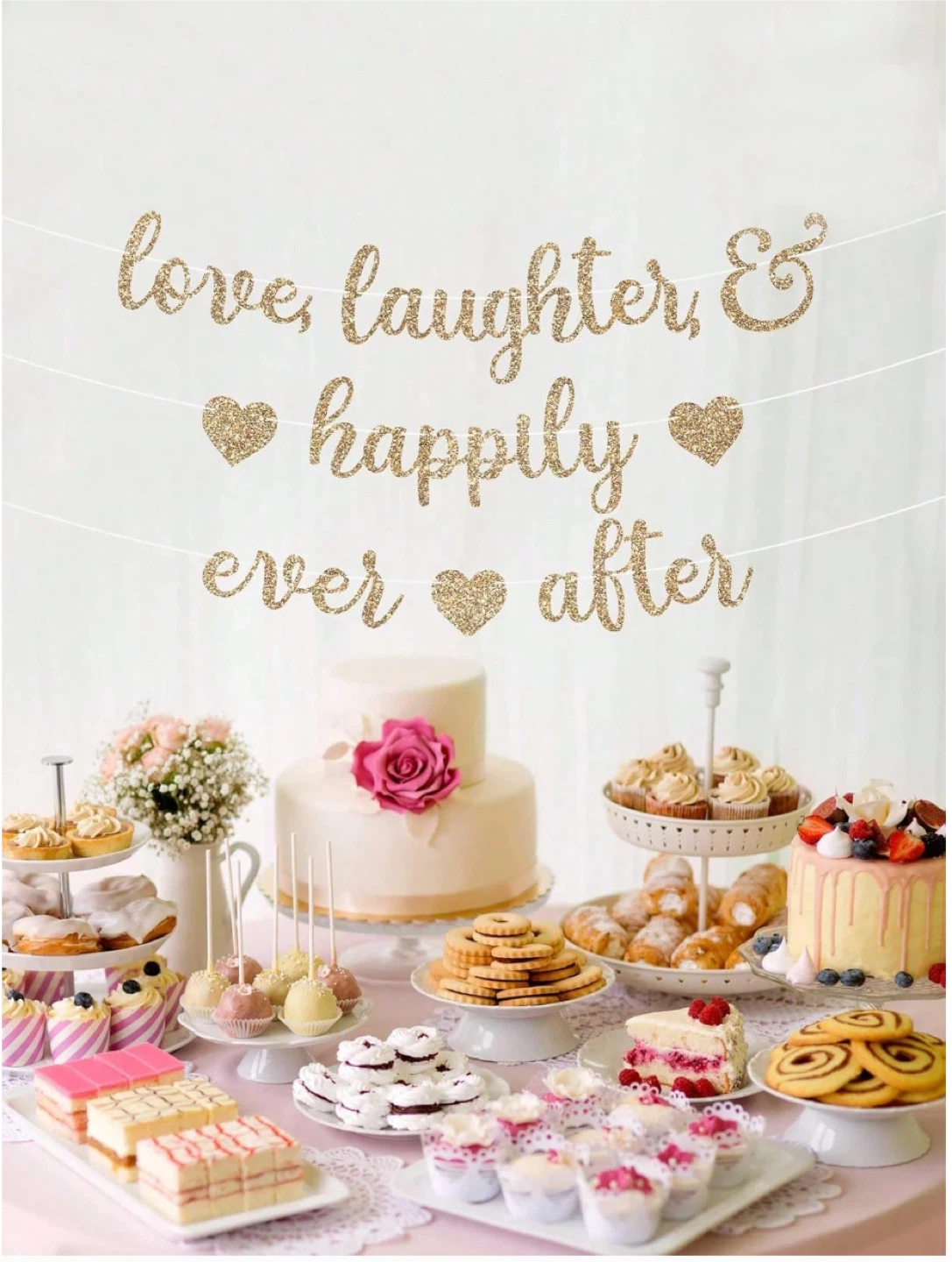 Love Laughter & Happily Ever After Banner - photo 3