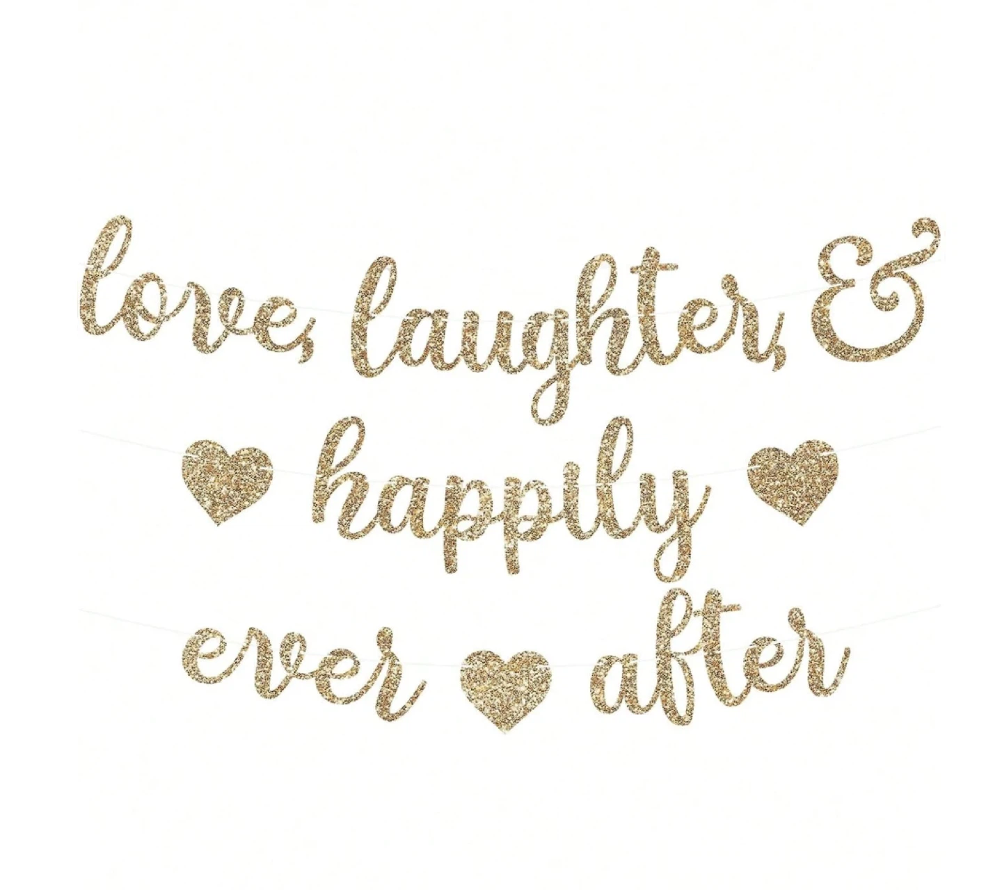 Love Laughter & Happily Ever After Banner - photo 4