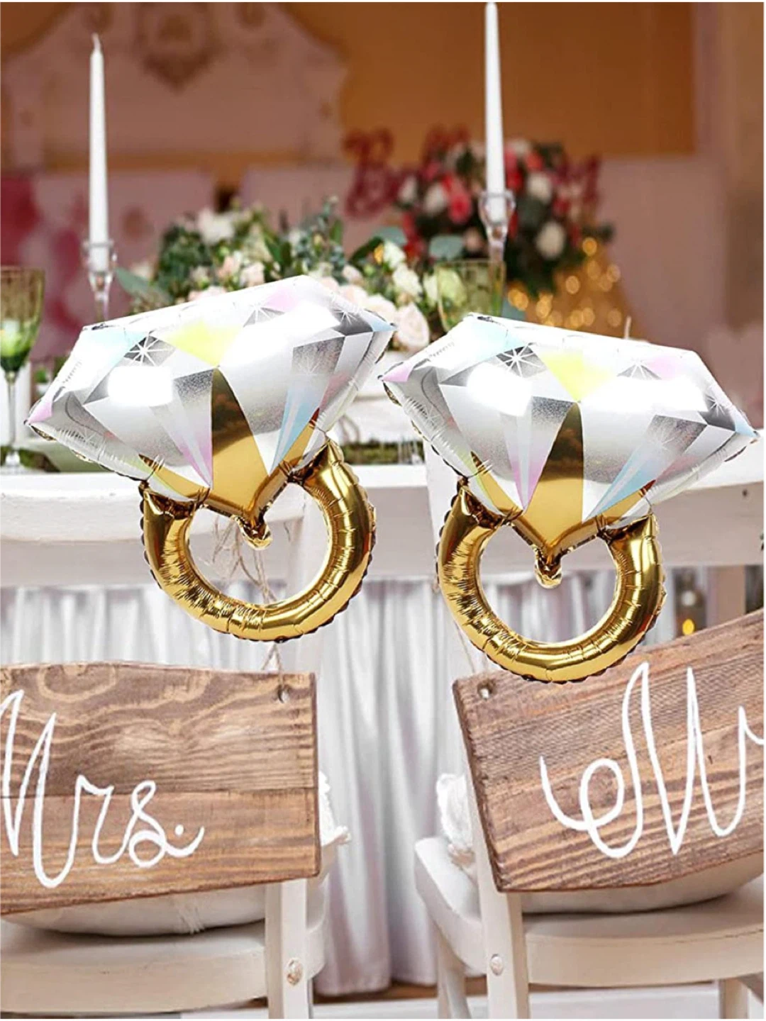 Diamond Ring Shaped Balloons (2 Pack)