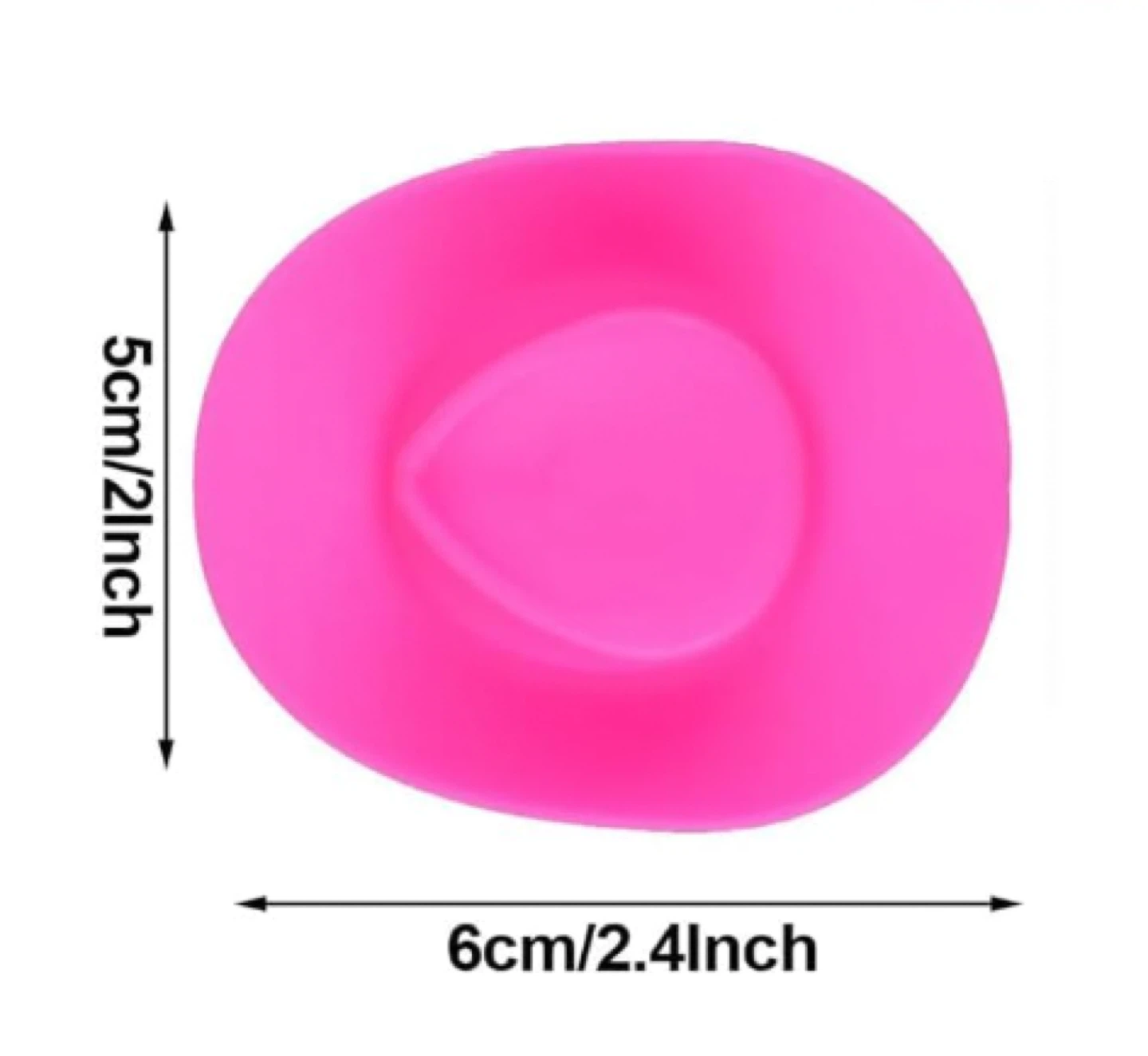Set of 20 pcs: 10 Pink Cowboy Hats + 10 Shot Glass Toppers - photo 5