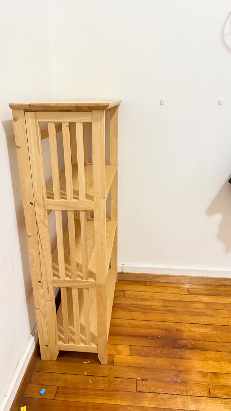 Wooden 3-Shelf Bookcase