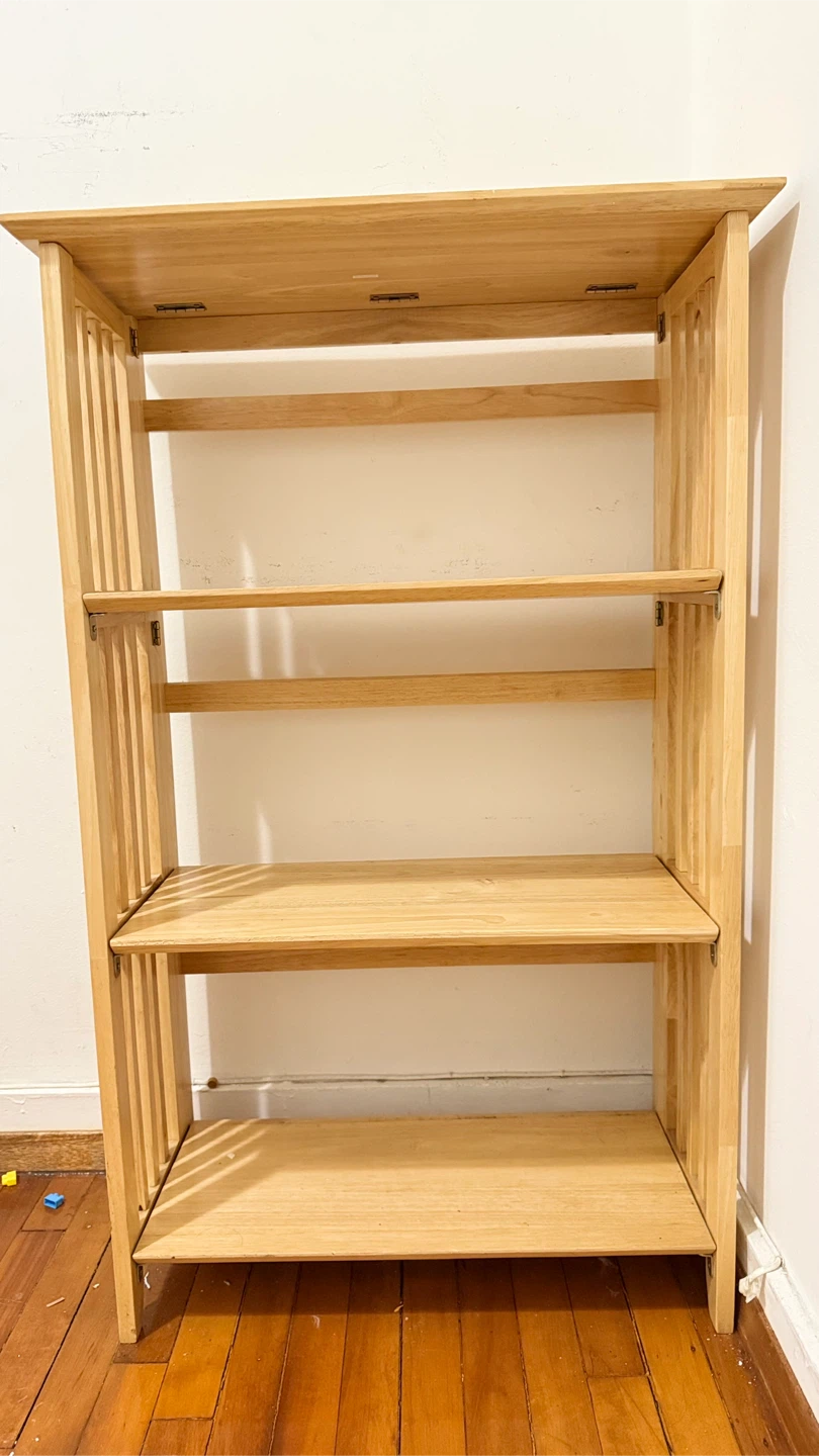 Wooden 3-Shelf Bookcase - photo 2