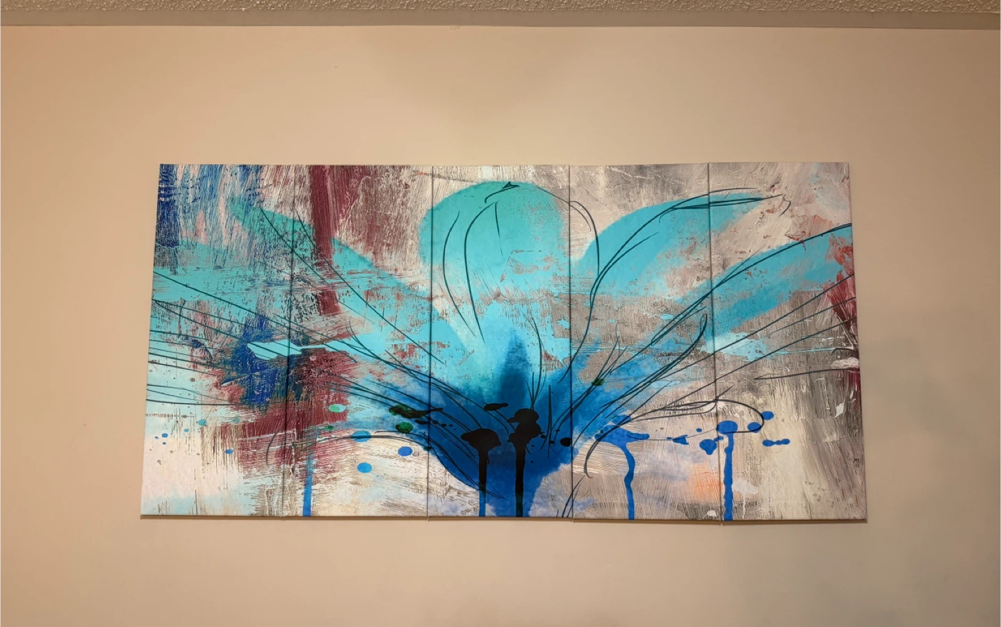Abstract Floral Canvas Wall Art