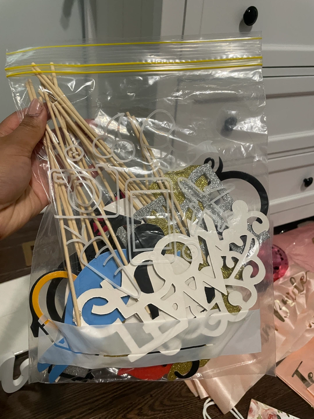 Set or 31 Wedding Photo Booth Props Set - photo 5