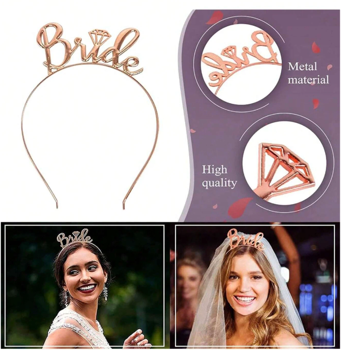Set of Bride to Be Sash, Veil, and Headband - photo 5