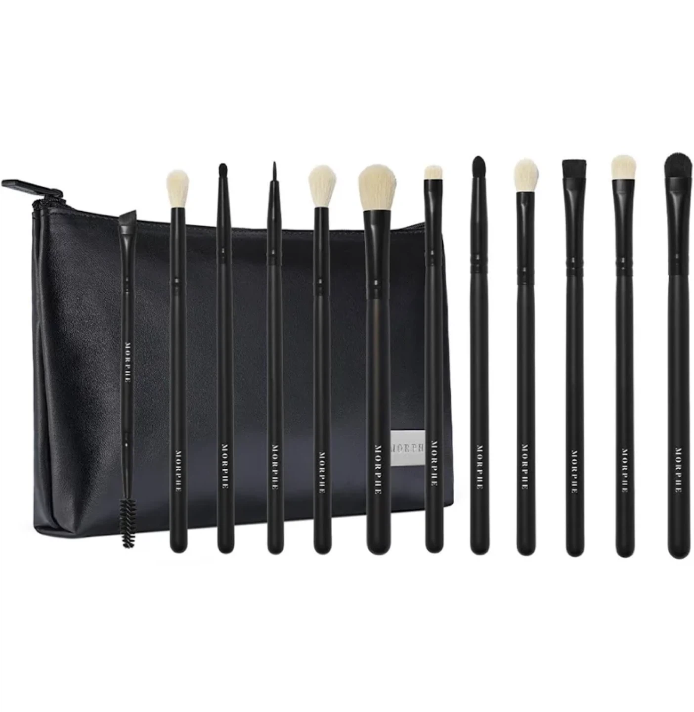 New morphe 12-piece brush set with cosmetic pouch!