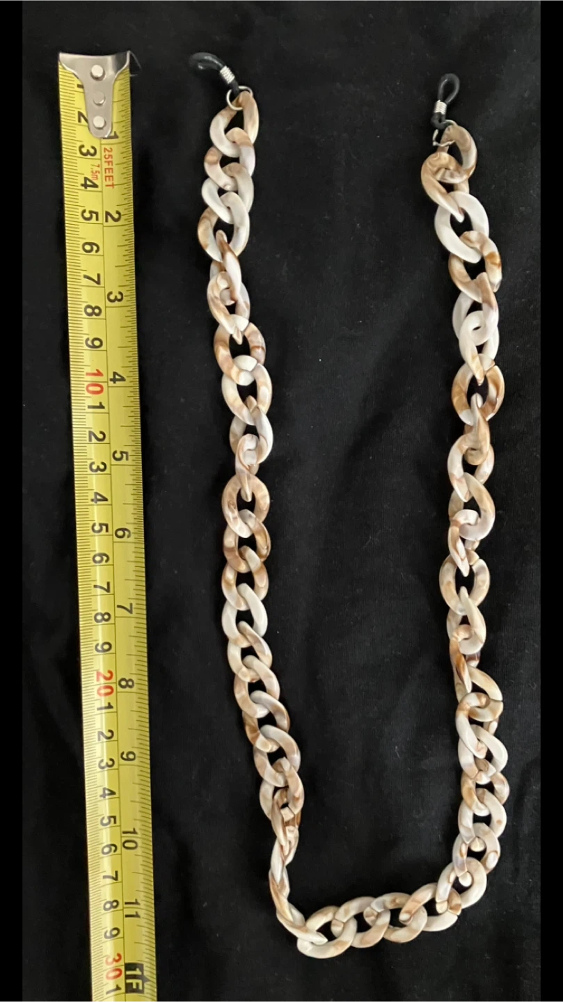 Lightweight Marbled Pattern Link Chain Glasses Strap 👓 🕶️ 😎