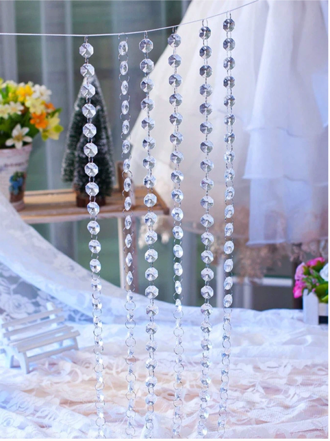 Crystal Hanging Bead Strings - 2 pack (5 metres each) - photo 3