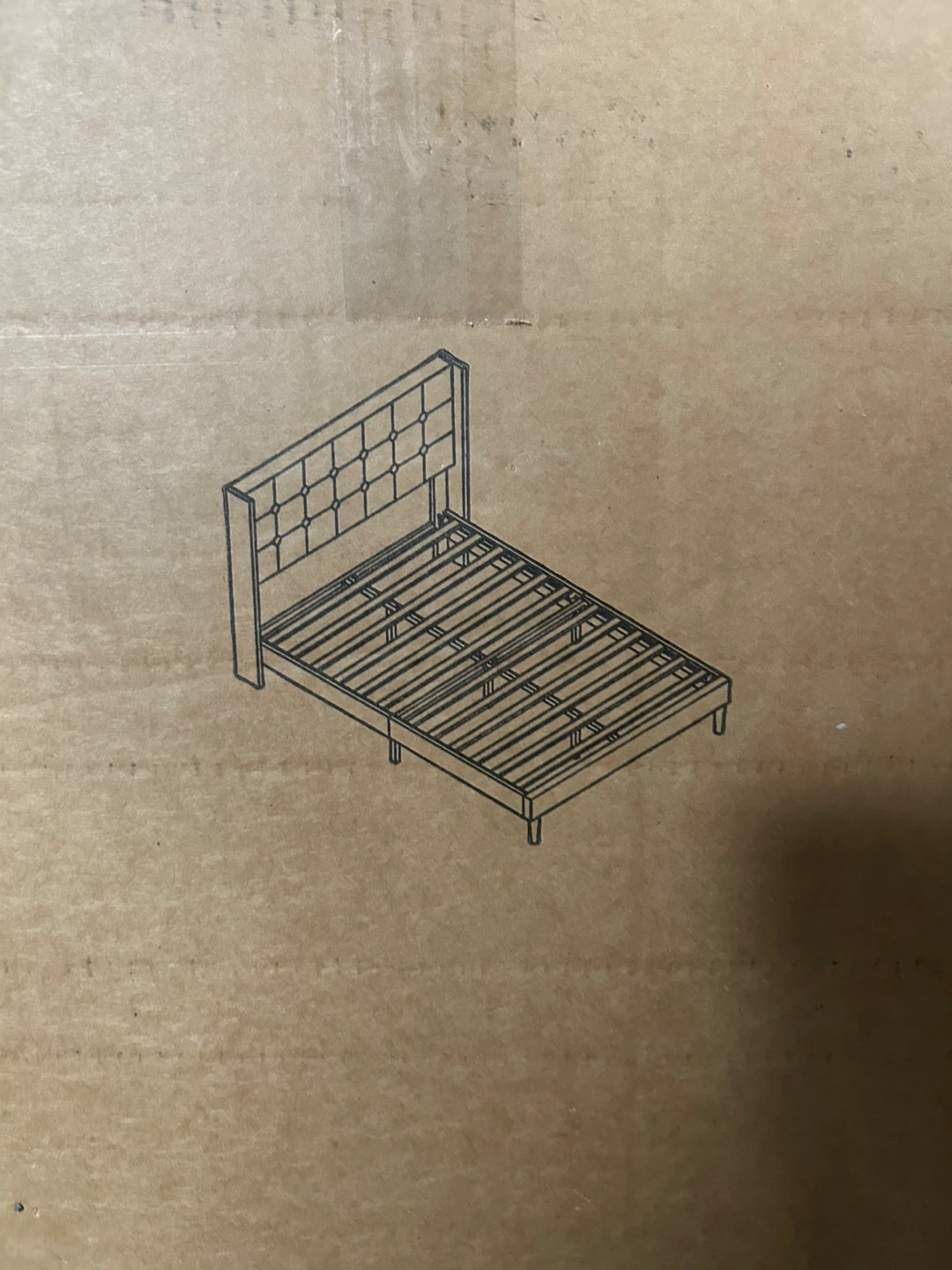 Queen bed frame and headboard