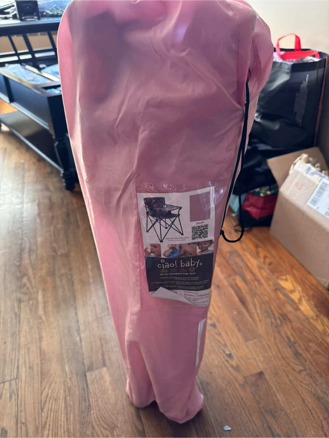 Ciao! Baby Portable Pink Folding High Chair with Tray