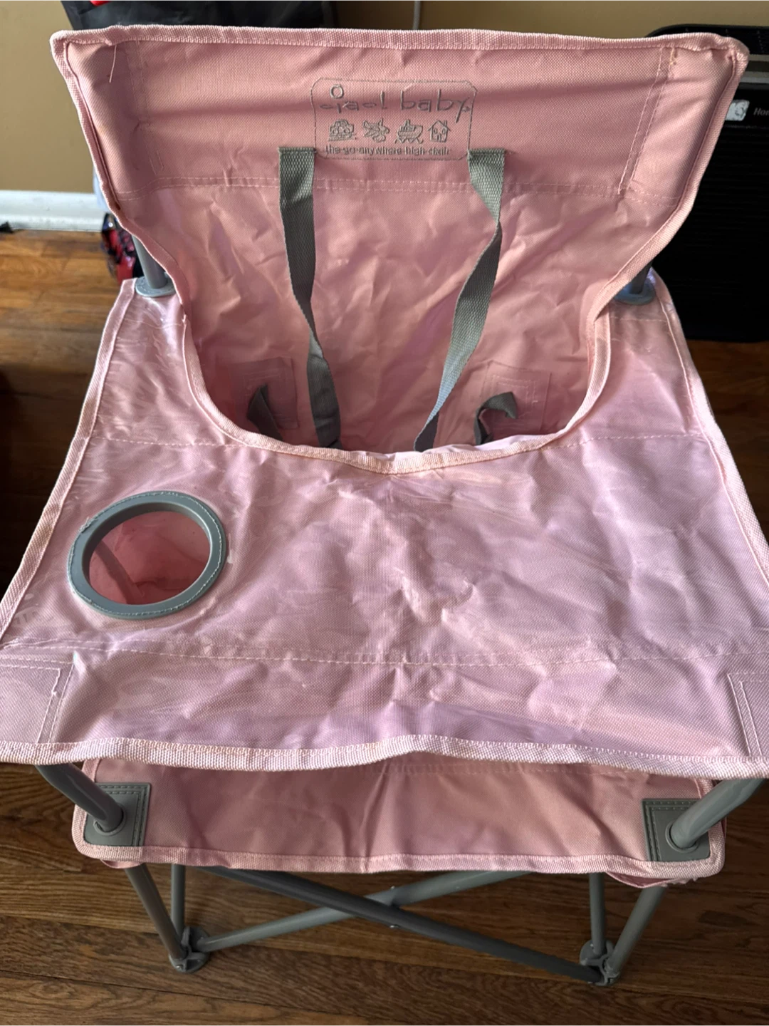 Ciao! Baby Portable Pink Folding High Chair with Tray - photo 2
