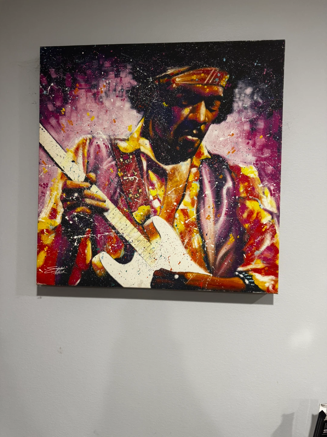 Jimi Hendrix "Purple Haze" Inspired Canvas Art