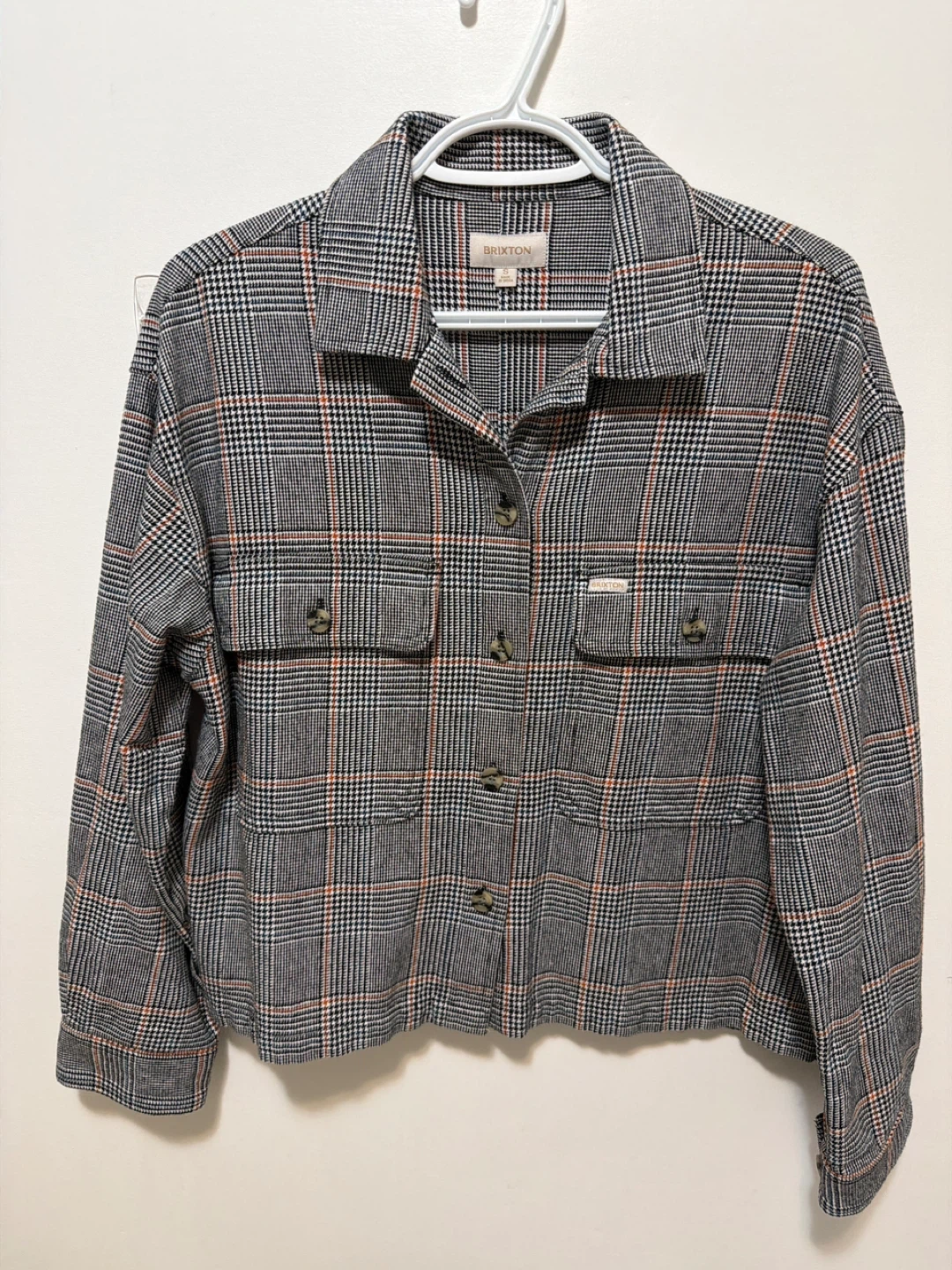 Brixton Plaid Button-Up Shirt Jacket - Size S