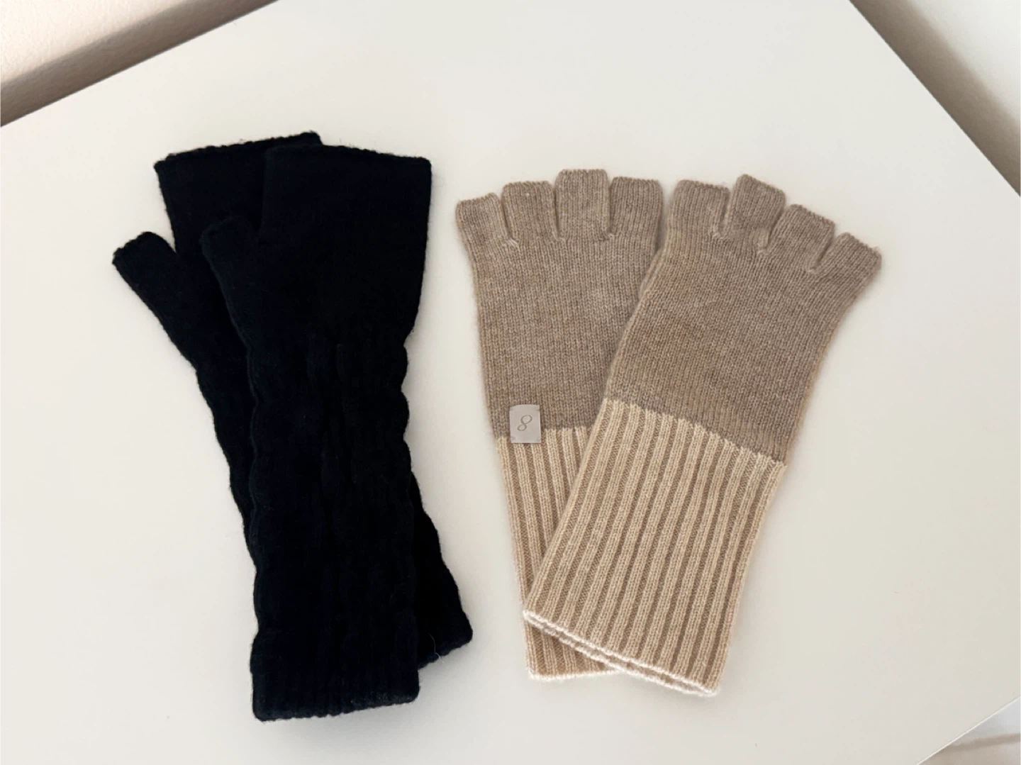 Fingerless Gloves - Black - photo 2