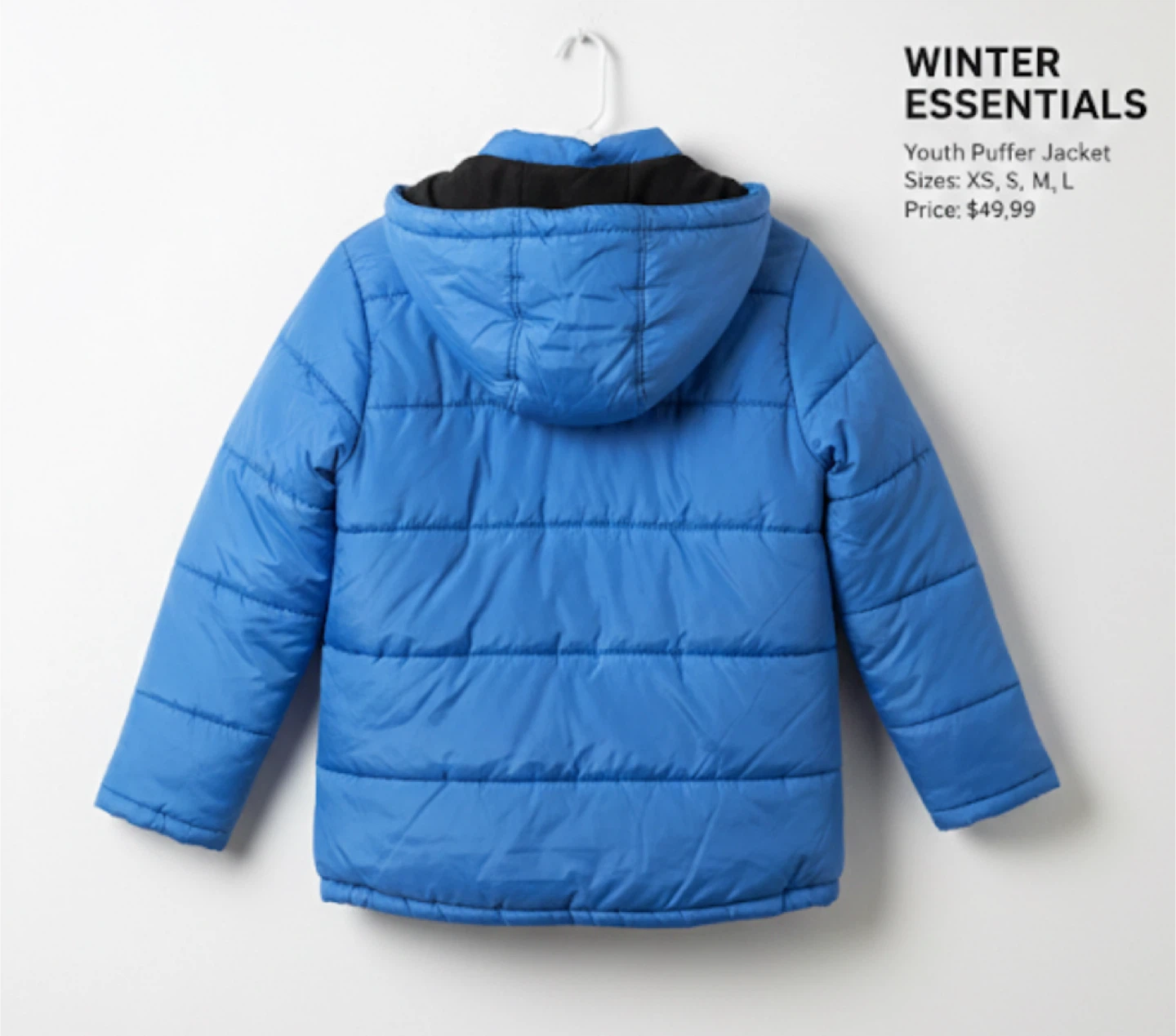 Tommy Hilfiger Youth Puffer Jacket - Blue - Size L/G (14/16)