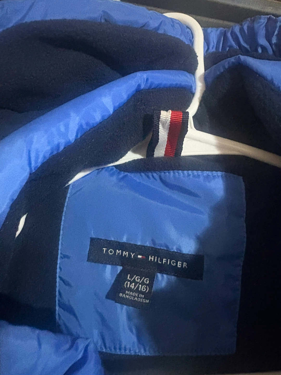 Tommy Hilfiger Youth Puffer Jacket - Blue - Size L/G (14/16) - photo 5