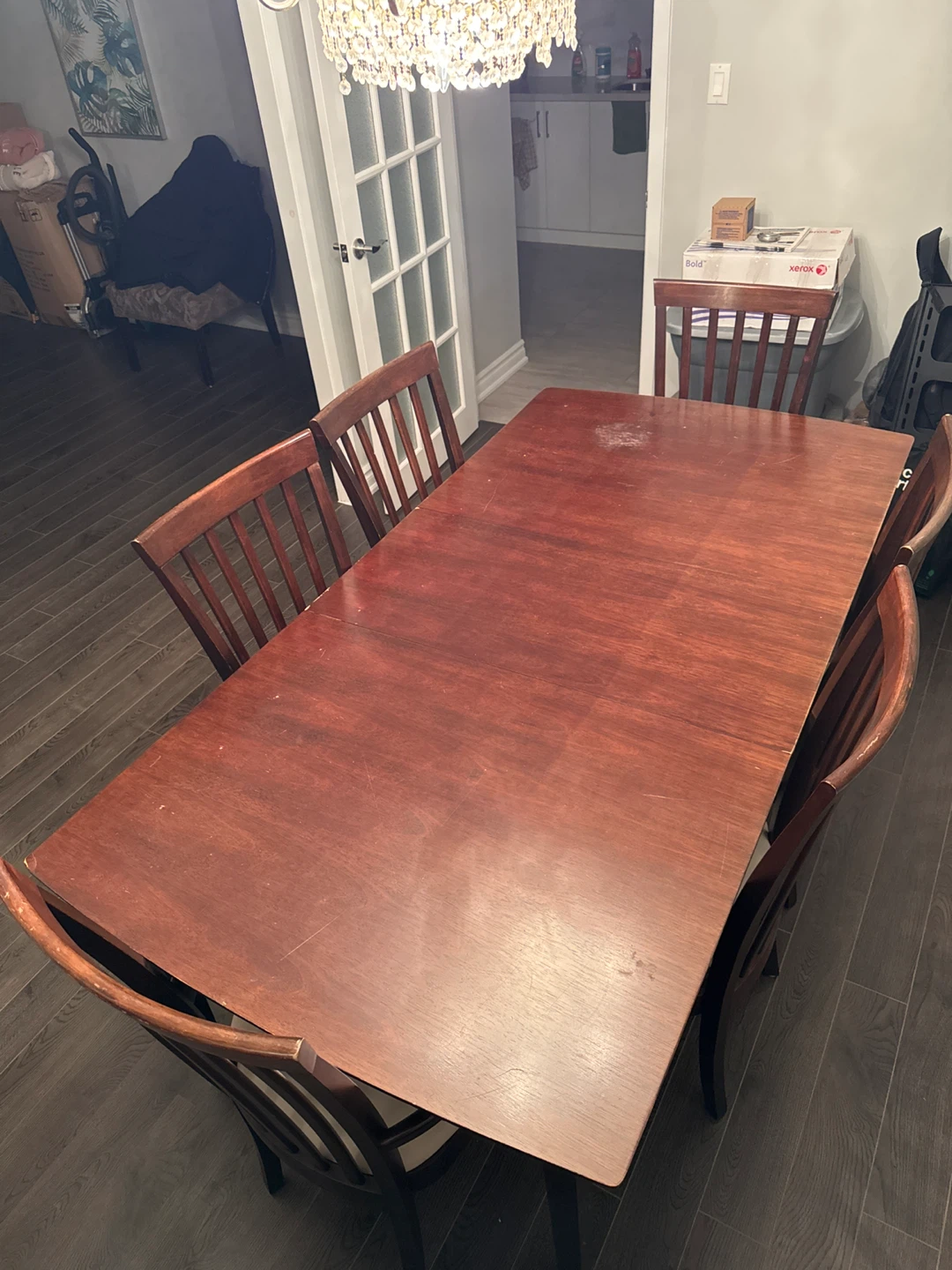 Wooden Dining Table and Chairs