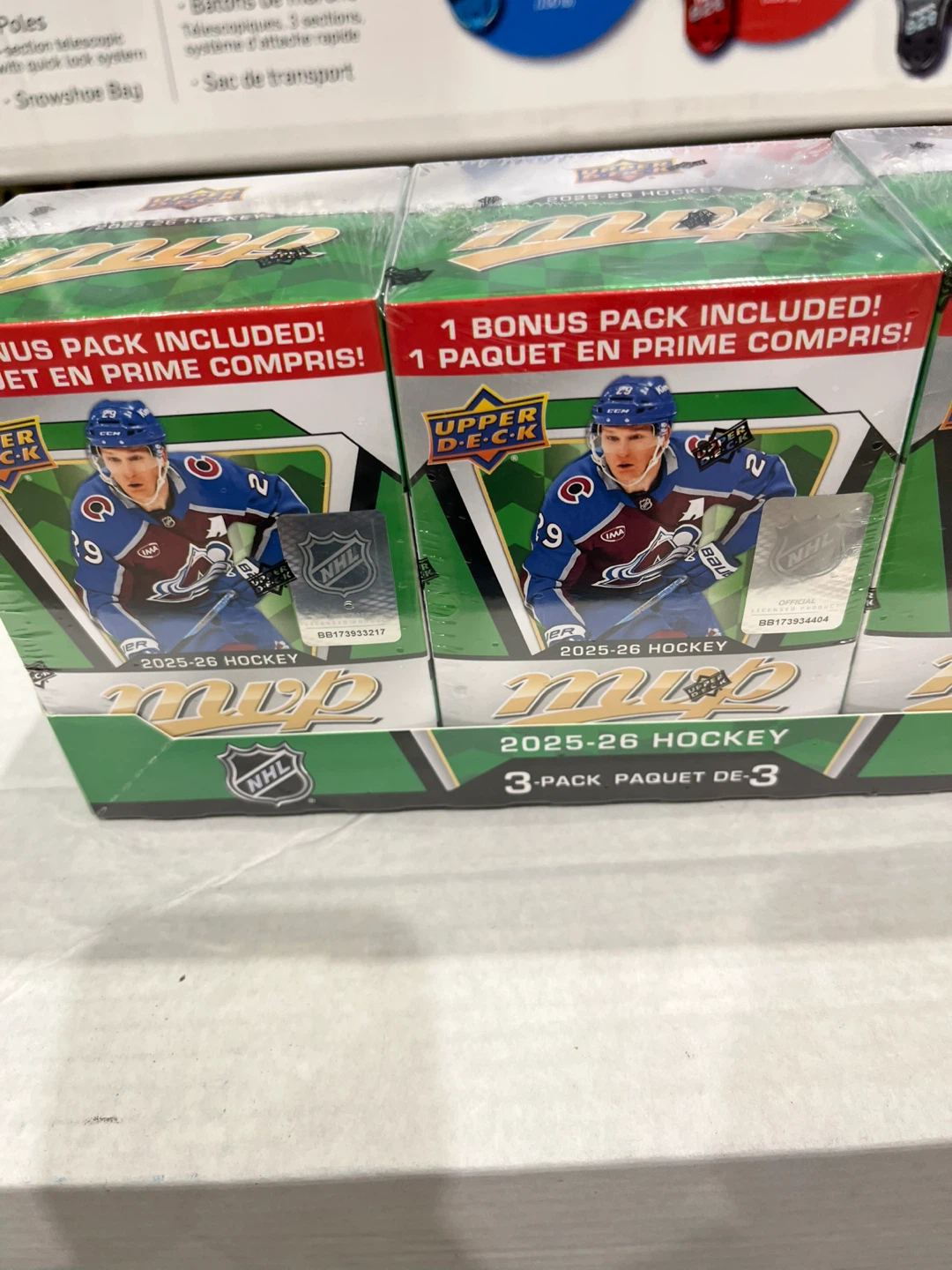 Upper Deck 2025-26 MVP Hockey 3-Pack Box - photo 2