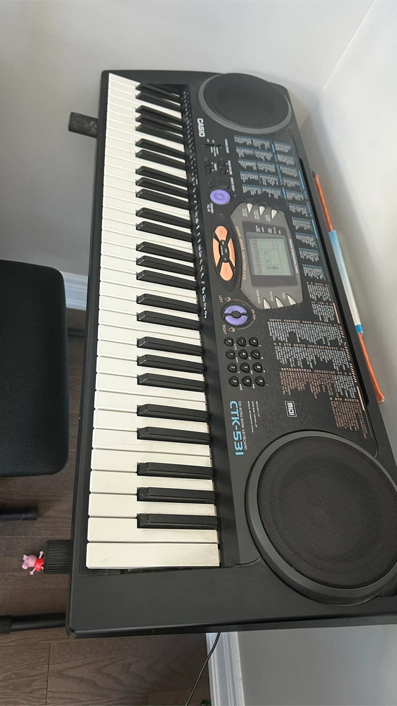 Casio CTK-531 Electronic Keyboard with Stand and Bench - photo 2