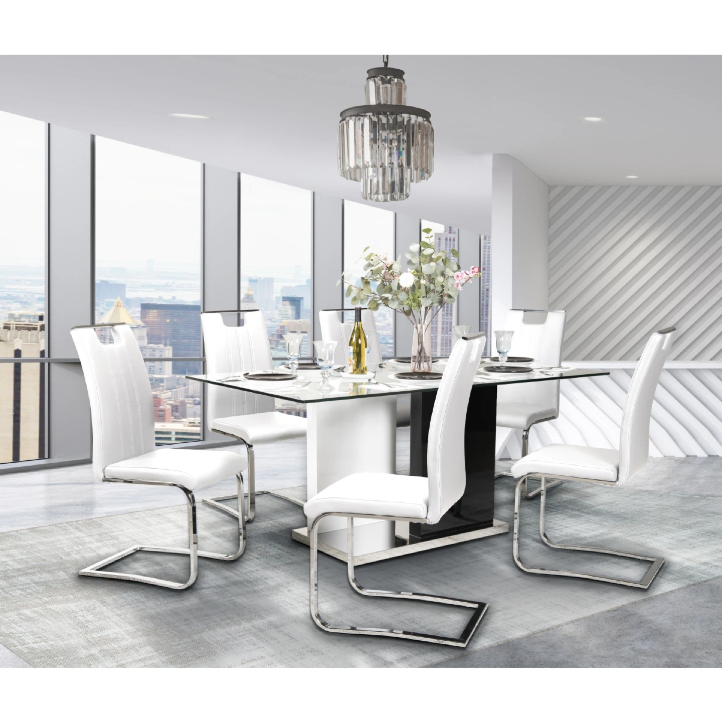 White Faux Leather Chairs now shipping