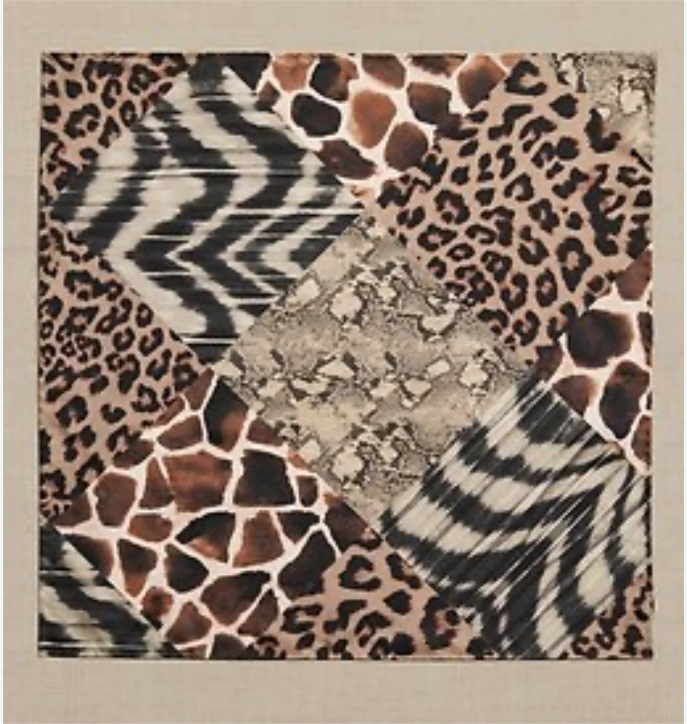 Banana Republic 100% Silk Animal Print Scarf
