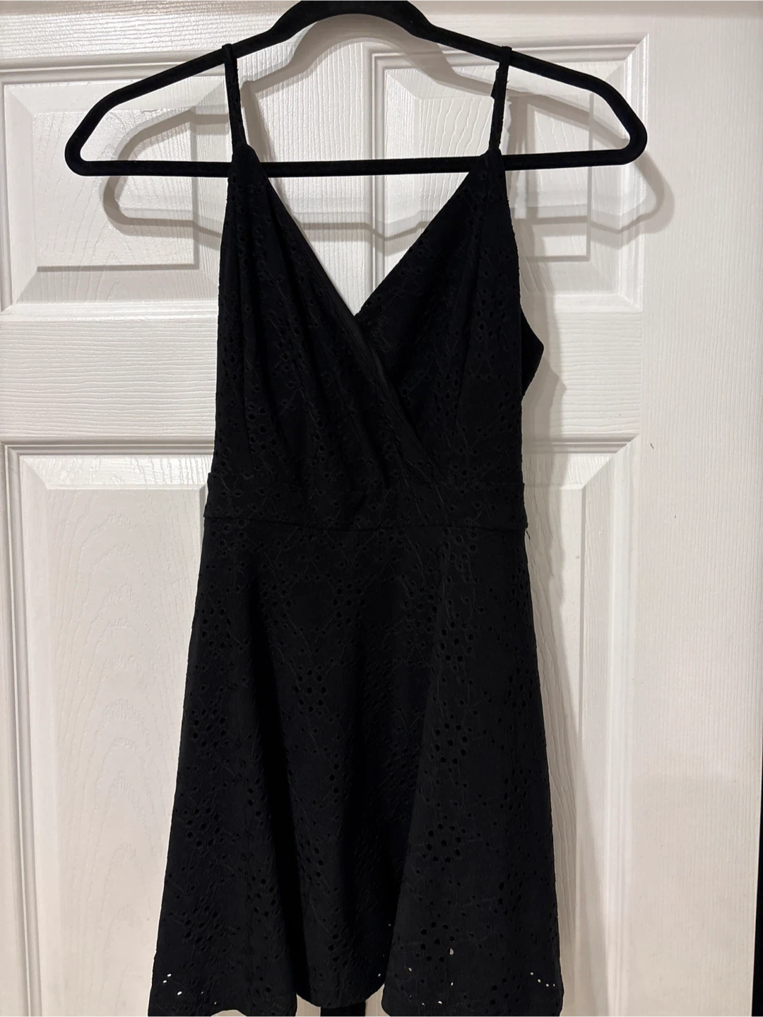 Black Eyelet Sundress with Tie Waist - photo 4