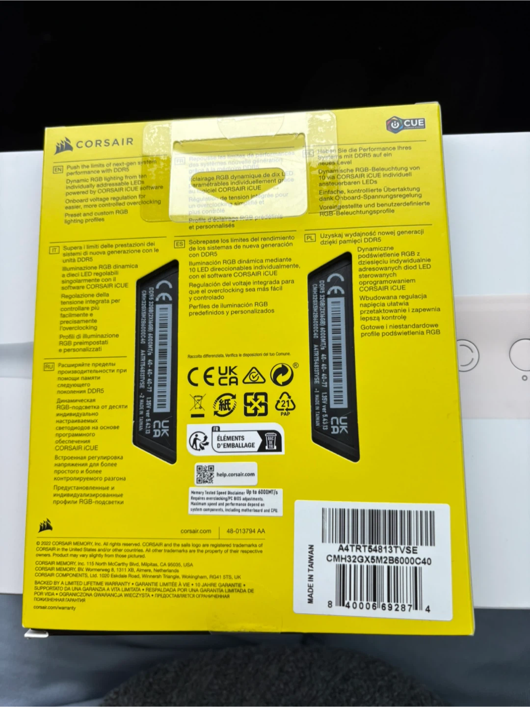 Corsair Vengeance RGB DDR5 RAM 32GB (2x16GB) 6000MHz - photo 2