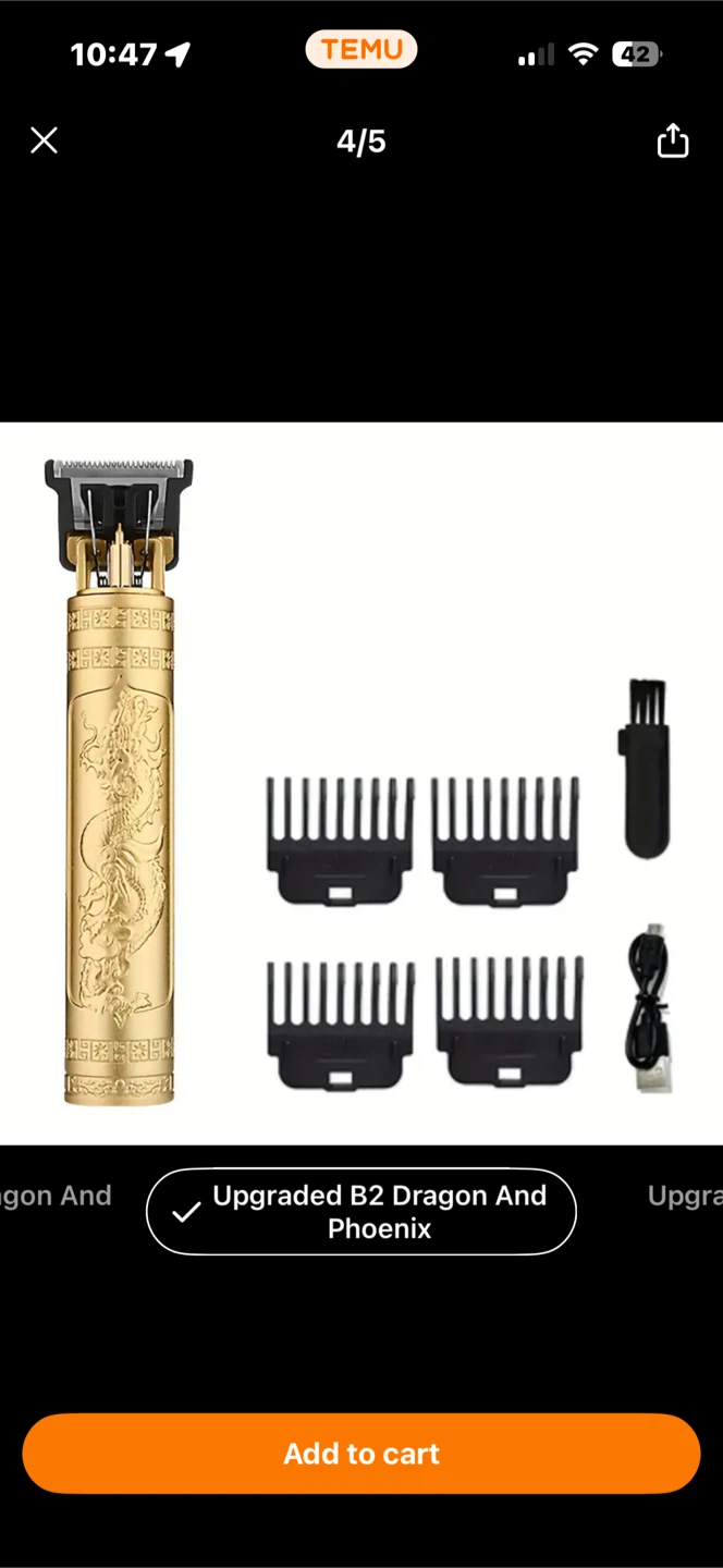 Upgraded B2 Dragon And Phoenix Hair Trimmer